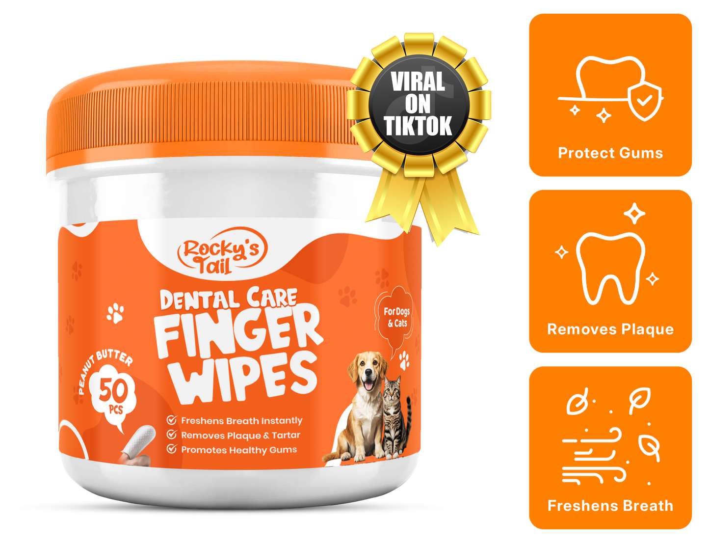 Dental Care Finger Wipes