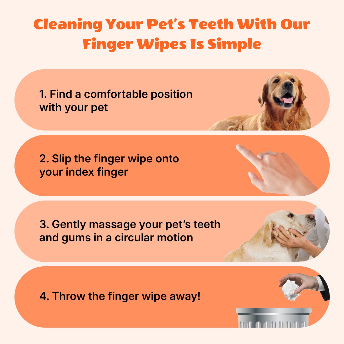 Dental Care Finger Wipes